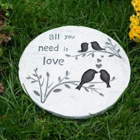 All You Need Is Love Stepping Stone - Beautiful Garden Decor Accent