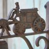 Vintage Style Horse and Stagecoach Bell - Rustic Decor for Equestrian Enthusiasts