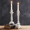 Set of Two Balmoral Taper Candle Holders - Elegant Home Decor Accessories