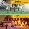 5Pcs Mixed Christmas Decoration Light Solar Stake Light Waterproof Reindeer Snowflake Bell Christmas Tree Santa Claus Light Outdoor Landscape Light