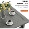 Outdoor Dining Set,Table and Chair Set,Garden Square Furniture Table Sets,Patio Conversation Set for Lawn,Deck,Backyard,Poolside