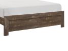 Simple Look Rustic Brown Finish 1pc California King Size Bed Panel Headboard Footboard Formal Bedroom Furniture