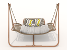 JESE Hammock Swing Chair with Stand for Indoor,Outdoor