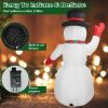 7.9FT Christmas Inflatable Giant Snowman Blow up Light up Snowman with LED Lights Hat Scarf IPX4 Waterproof Christmas Outdoor Yard Lawn Holiday Decora