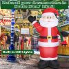 6.4ft Inflatable Christmas Giant Santa Claus Blow up Light up Santa Claus with LED Lights Gift Bag IPX4 Waterproof Christmas Outdoor Yard Lawn Holiday