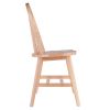 Windsor 2-Pc Chair Set; Natural