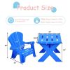 3-Piece Plastic Children's Play Table Chair Set