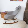 Chloe Mid Century Modern Rocker Livingroom And Bedroom Chair