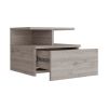 Nightstand Floating Flopini, Bedroom, Light Gray