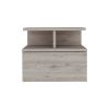 Nightstand Floating Flopini, Bedroom, Light Gray