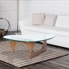 Light walnut color Triangle coffee table