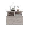 Nightstand Floating Flopini, Bedroom, Light Gray