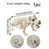 1pc 20.47 Inch Artificial White Dog Skeleton Simulation Simple Model Suitable For Halloween Decoration Indoor And Outdoor Decoration Christmas