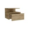 Nightstand Floating Flopini, Bedroom, Macadamia