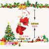 Electric Climbing Santa With Music Electric Santa Claus Climbing Rope Ladder Electric Santa Claus Climbing Rope Ladder Climbing Santa Plush Doll Toy F