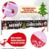 1pc, Festive Large Merry Christmas Banner - Huge Santa Claus Sign for Holiday Party Supplies and Home Decor - Perfect for Outdoor, Indoor, Yard