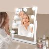 Hollywood Makeup Mirror with Lights, Lighted Vanity Mirror with 9 Dimmable Bulbs and 3 Color Lighting Modes, Smart Touch Control