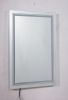 32*24 LED Lighted Bathroom Wall Mounted Mirror with High Lumen+Anti-Fog Separately Control+Dimmer Function