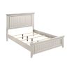 Farmhouse Style Full Size Panel Bed 1pc Classic White Finish Modern Bedroom Wooden Furniture