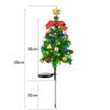 Solar Christmas Tree Pathway Lights, Waterproof Outdoor Decorations