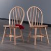 Windsor 2-Pc Chair Set; Natural