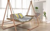 JESE Hammock Swing Chair with Stand for Indoor,Outdoor