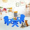 3-Piece Plastic Children's Play Table Chair Set