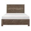 Simple Look Rustic Brown Finish 1pc California King Size Bed Panel Headboard Footboard Formal Bedroom Furniture