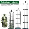 2 Packs Garden Obelisk Trellis 5.9FT Plants Tower for Climbing Plants Flower Vegetable Vine Support Rustproof Garden Plant Trellis Black(No shipments