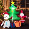 7.2 Feet Inflatable Lighted Christmas Decoration Tree with Santa Claus