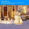 LED Christmas Snowman Decoration lighted up snowman Collapsible Battery Operated Lighted Snowman Indoor Outdoor Garden Light with Removable Hands Scar