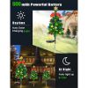 Solar Christmas Tree Pathway Lights, Waterproof Outdoor Decorations