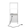 Nightstand with Charging Station, Smart Nightstand with Night Light, Modern Night Stand with Bookshelf