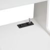 Nightstand with Charging Station, Smart Nightstand with Night Light, Modern Night Stand with Bookshelf