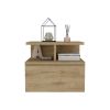 Nightstand Floating Flopini, Bedroom, Macadamia