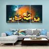 3 Piece Drop-Shipping Canvas Wall Art Halloween Decorations Framed Halloween Wall Art Modern Home Wall Decor Stretched and Framed Ready to Hang 1216in