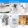 LED Christmas Snowman Decoration lighted up snowman Collapsible Battery Operated Lighted Snowman Indoor Outdoor Garden Light with Removable Hands Scar