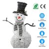 LED Christmas Snowman Decoration lighted up snowman Collapsible Battery Operated Lighted Snowman Indoor Outdoor Garden Light with Removable Hands Scar