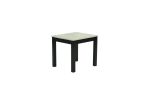 Majestic Beautiful White Faux Marble Top 1x Coffee Table and 2x End Tables 3pc Coffee Table Set Black Legs Living Room Furniture