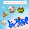 3-Piece Plastic Children's Play Table Chair Set