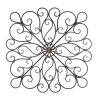 Elegant Scrollwork Wall Art Decor - Intricate Metal Wall Hanging for Home and Office