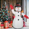 7.9FT Christmas Inflatable Giant Snowman Blow up Light up Snowman