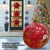 60CM Giant Christmas PVC Inflatable Decorated Ball Made PVC Christmas Tree Outdoor Decoration Toy Ball Gift