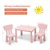 3 Pieces Multi Activity Kids Play Table and Chair Set