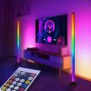 Smart RGB Floor Lamp with Music Sync Modern Mood Lighting LED Stand Lights for Bedroom Game Room Living Room Decor