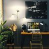 Sky Dome Double LED Floor lamp, Super Bright Floor Lamp with 2 Reading Lamps - Dimmable Tall Standing Lamp