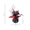 Pumpkin Fall Decorations with Sunflower Maple Leaves Berry for Table Centerpieces