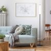 LED Cylinder Floor Lamp with Remote Control, Full Range Dimming, Adjustable Color Temperature 3000K-6000K, Minimalist Standing