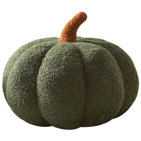 Halloween Pumpkin Throw Pillow Cute Plush and Decorative Ball Pillow (Color: green, size: 35cm)