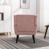 Modern Soft Velvet Material Ergonomics Accent Chair Living Room Chair Bedroom Chair Home Chair With Black Legs For Indoor Home